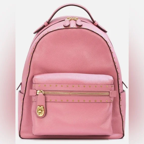 Coach | Bags | Coach Campus Rose Pink Pebble Leather Back 